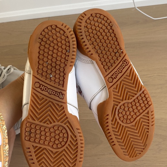 White Reebok Runner with Beige Bottom - Picture 5 of 5